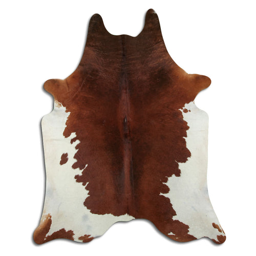Peau de vache marron et blanche XXL