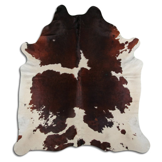 Peau de vache marron et blanche XXL