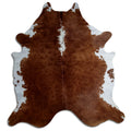 Peau de vache marron et blanche XXL