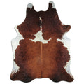 Peau de vache marron et blanche XXXL