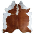 Peau de vache marron et blanche XXL