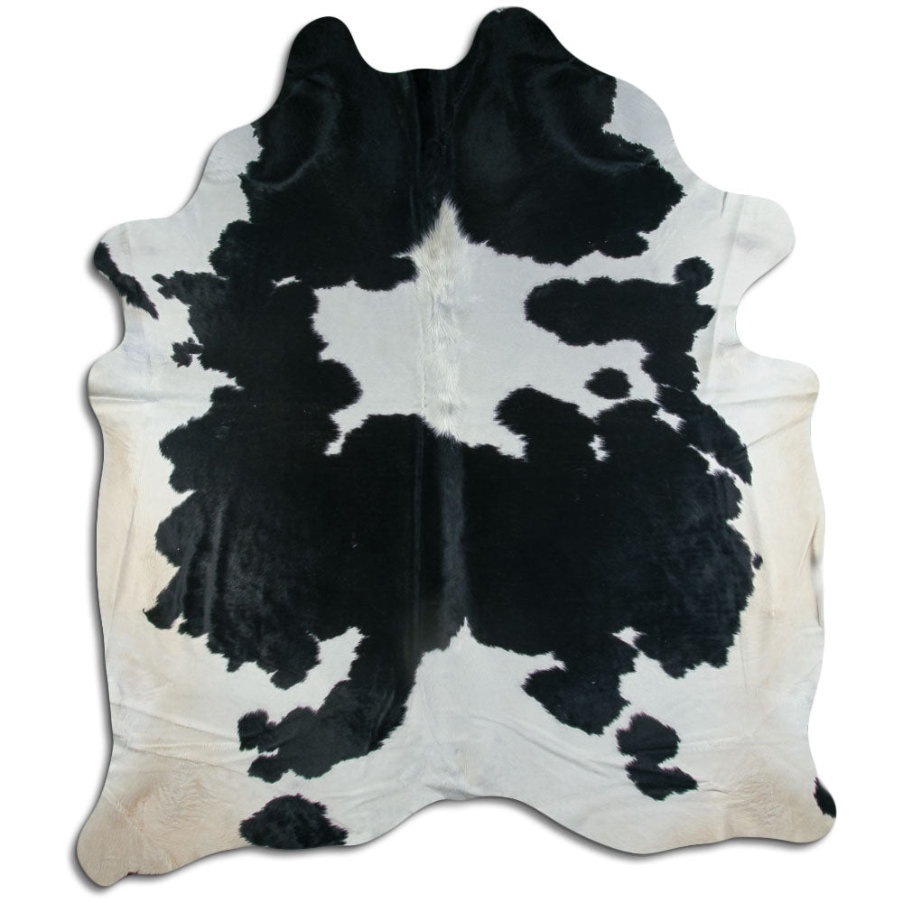 Peau de vache noire et blanche XXXL