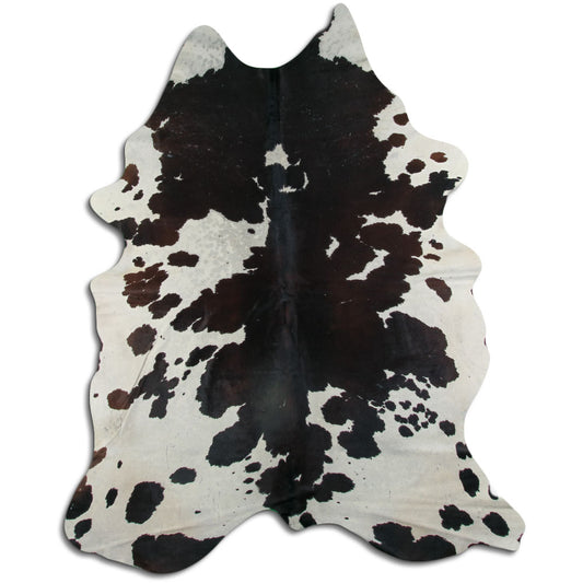 Peau de vache marron et blanche XXL