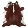 Peau de vache marron et blanche XXL