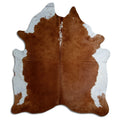 Peau de vache marron et blanche XXL