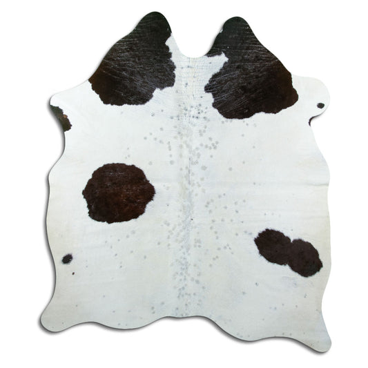 Peau de vache noire et blanche L