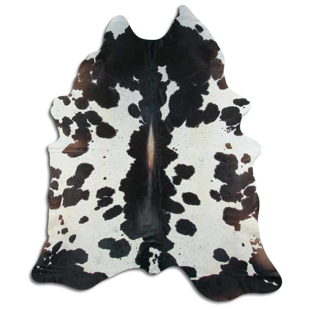 Peau de vache noire et blanche XXXL