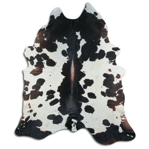 Peau de vache noire et blanche XXXL