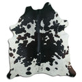 Peau de vache noire et blanche XXL