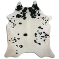 Peau de vache noire et blanche XXL