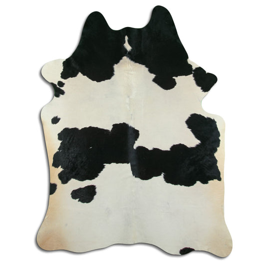 Peau de vache noire et blanche XXL