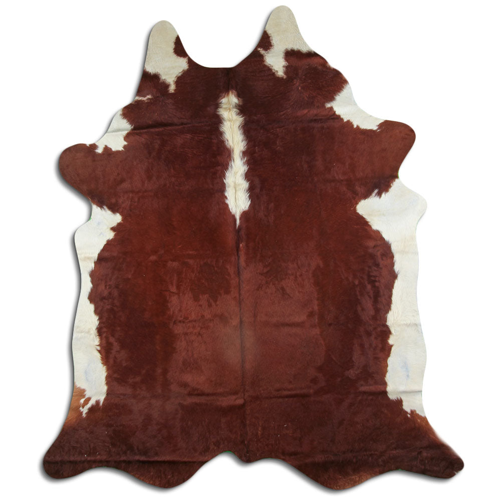 Peau de vache marron et blanche XXL