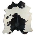 Peau de vache noire et blanche XXL