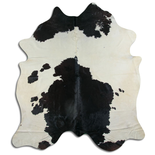 Peau de vache noire et blanche XXL