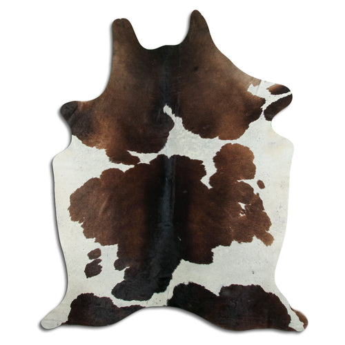 Peau de vache marron et blanche XXL