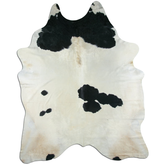 Peau de vache noire et blanche XXXL