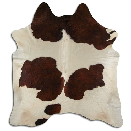 Peau de vache marron et blanche XXL