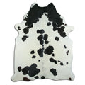 Peau de vache noire et blanche XXL