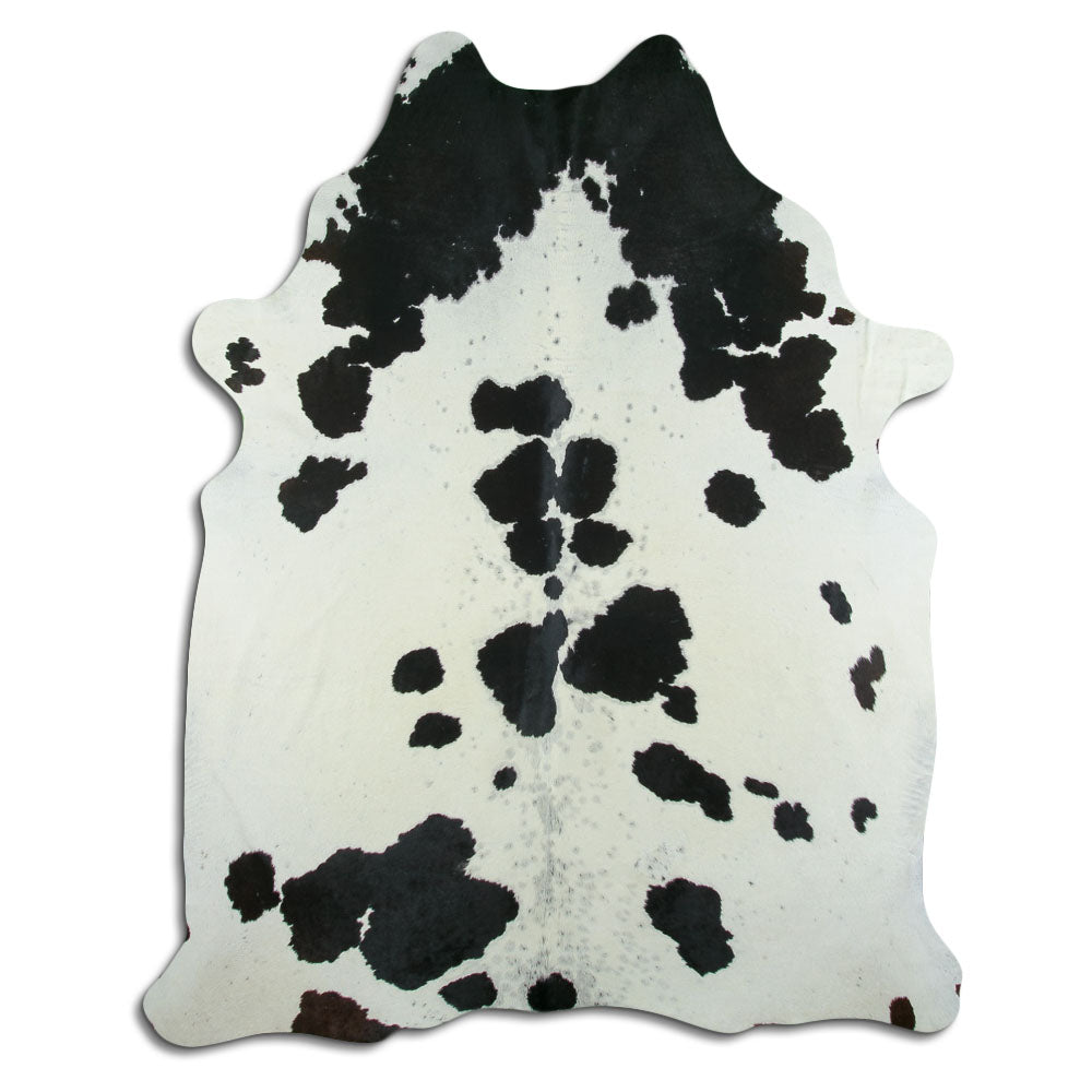 Peau de vache noire et blanche XXL