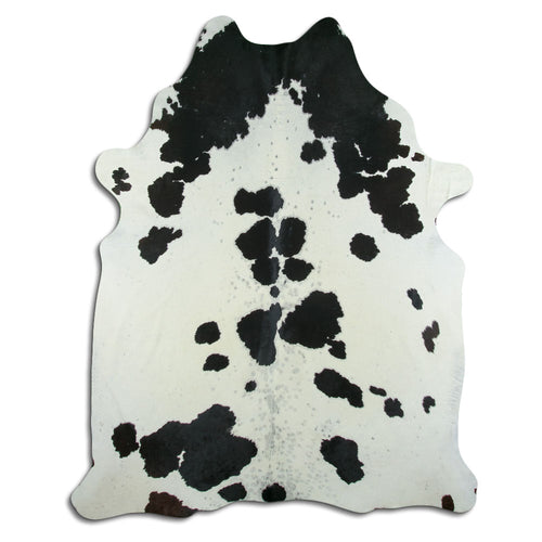 Peau de vache noire et blanche XXL