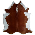Peau de vache marron et blanche XXL