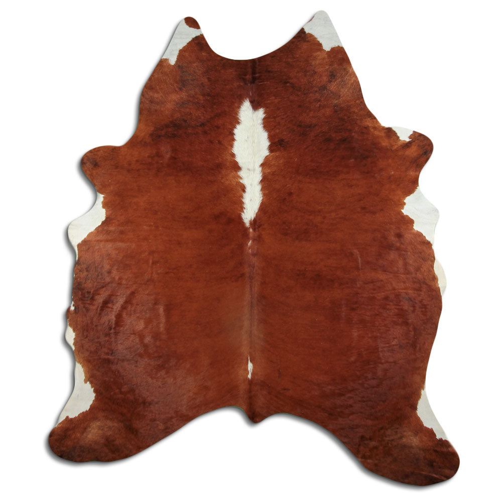 Peau de vache marron et blanche XXL