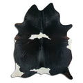 Peau de vache noire et blanche XXL