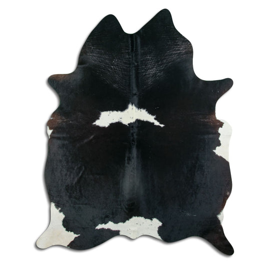 Peau de vache noire et blanche XXL