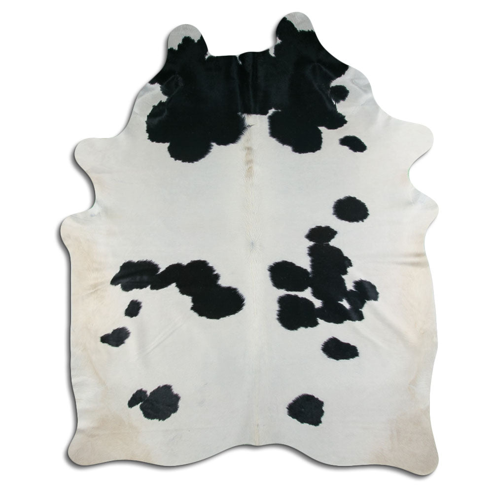 Peau de vache noire et blanche XXXL