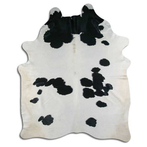 Peau de vache noire et blanche XXXL
