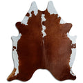 Peau de vache marron et blanche XXL