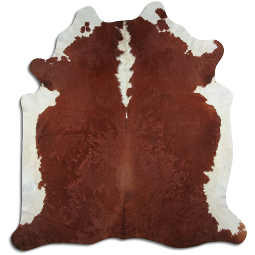 Peau de vache marron et blanche XXL