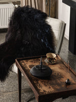 Peau de mouton islandaise noire