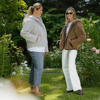 Veste en laine « Laguna » marron foncé