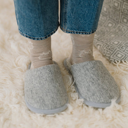 Chaussons en mérinos « Marble »