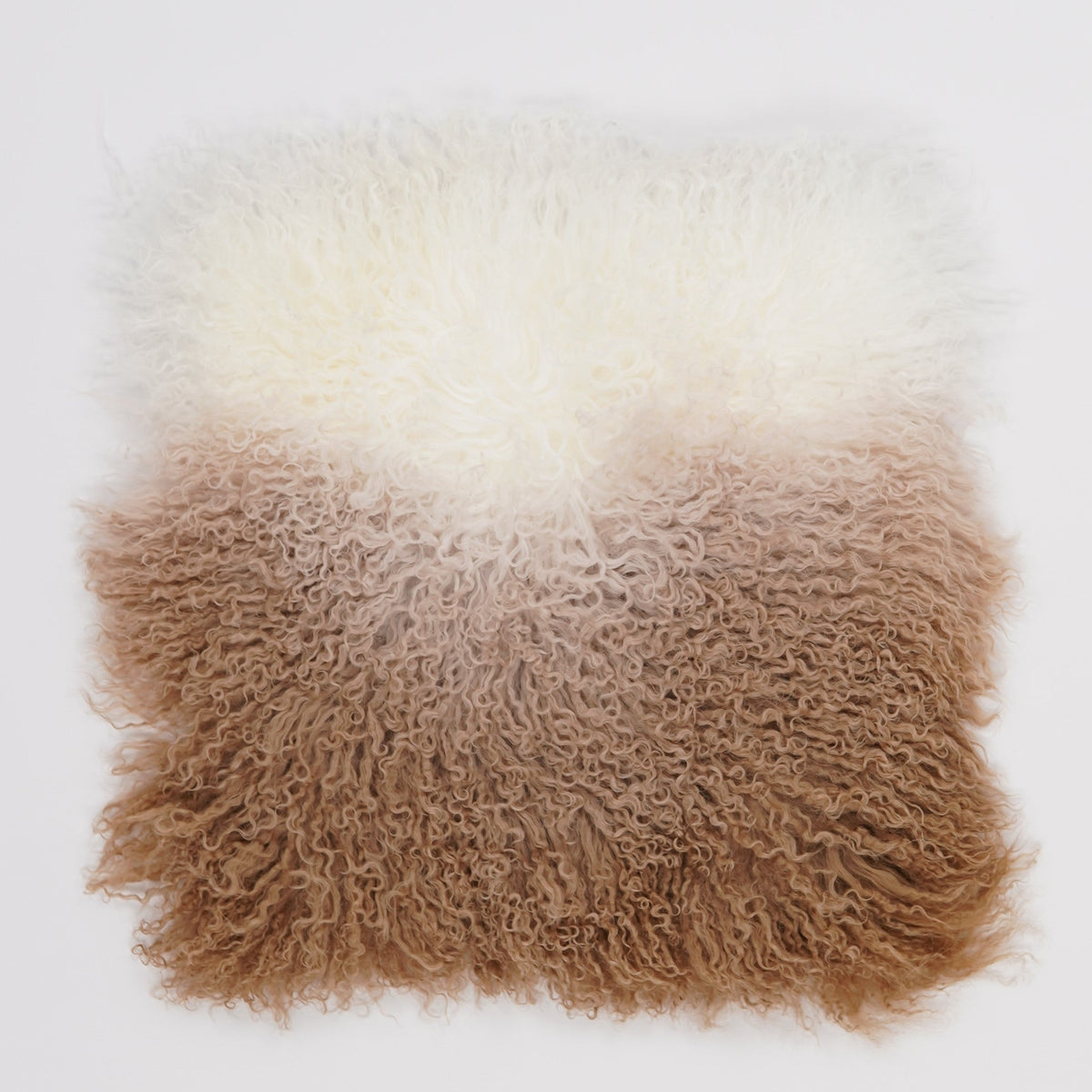 Coussin en peau de mouton Ombré