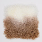Coussin en peau de mouton Ombré