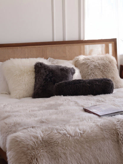 Coussin en peau de mouton