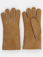 Gants en peau de mouton camel