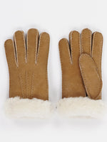 Gants en peau de mouton camel