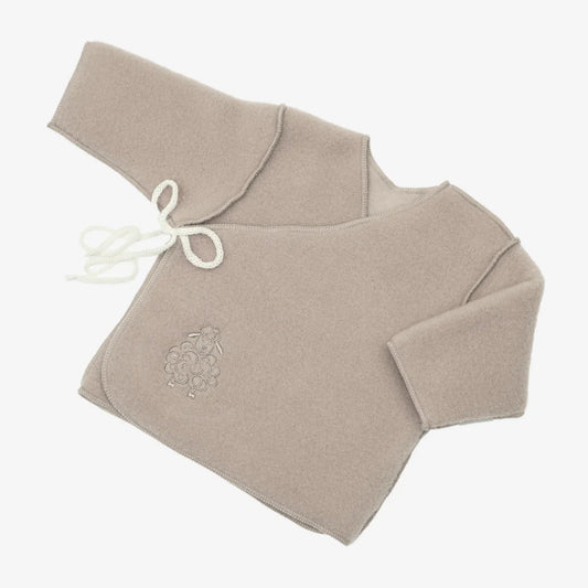Gilet bébé « Mouton » avec broderie; beige