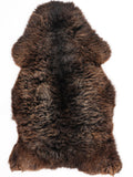 Peau de mouton marron XL