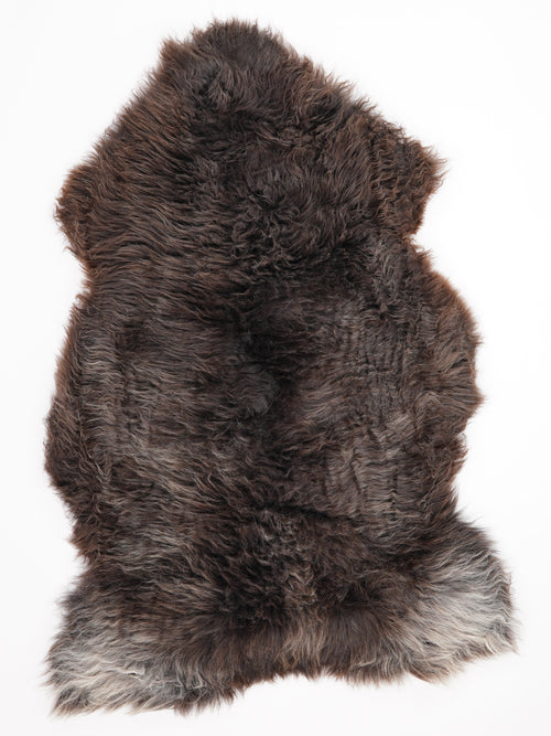 Peau de mouton marron XXL