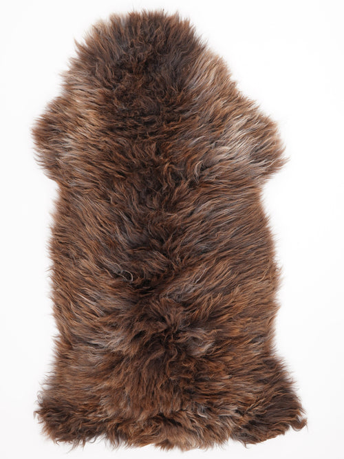 Peau de mouton marron XXL