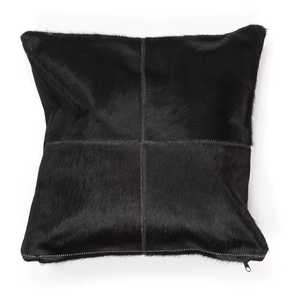 Coussin en peau de vache
