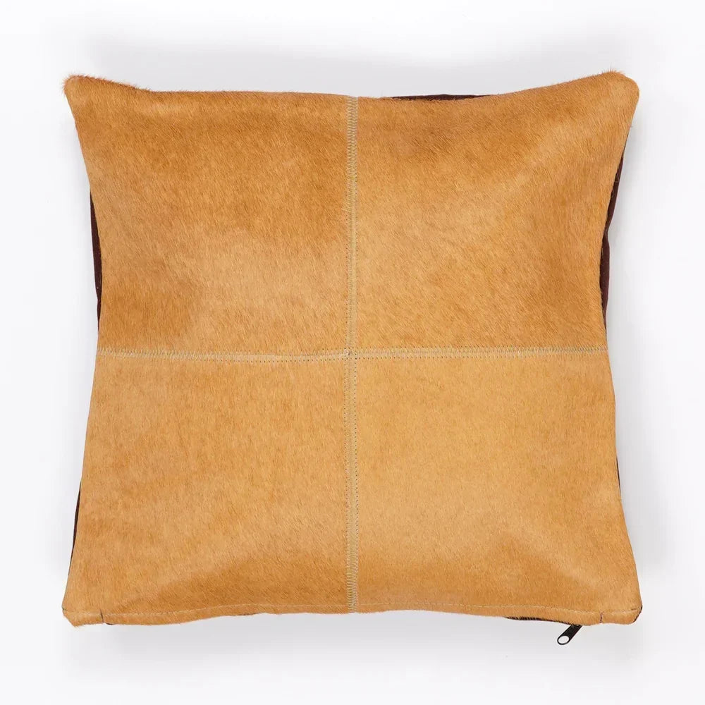 Coussin en peau de vache