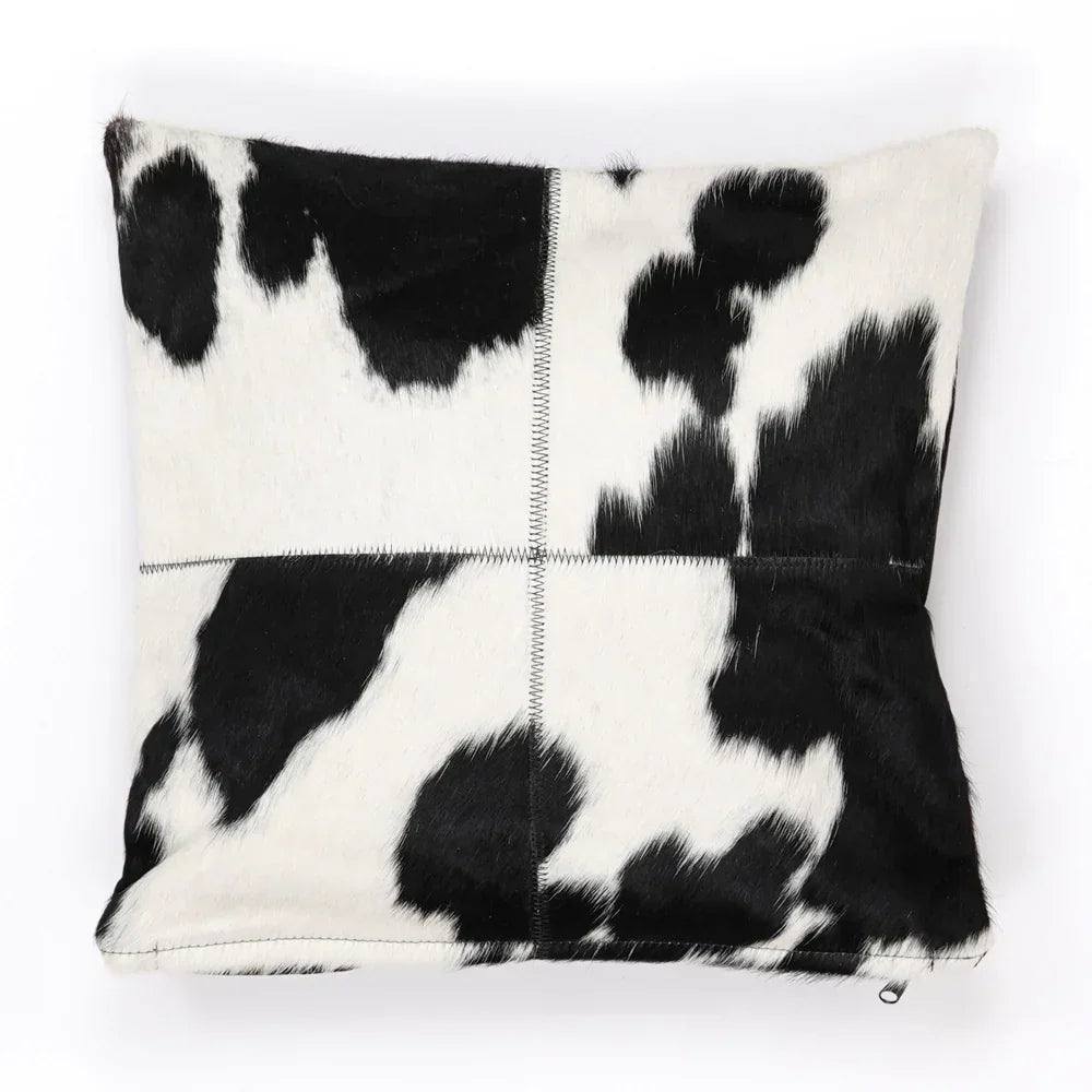 Coussin en peau de vache