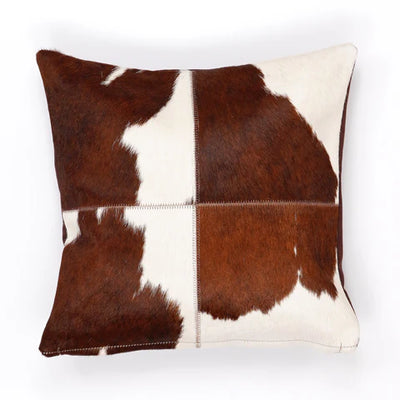 Coussin en peau de vache