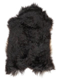 Peau de mouton islandaise multicolore d’environ 115 × 70 cm, vue de dessus : exactement la peau que vous recevez