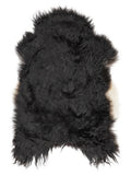 Peau de mouton islandaise multicolore d’environ 120 × 75 cm, vue de dessus : exactement la peau que vous recevez